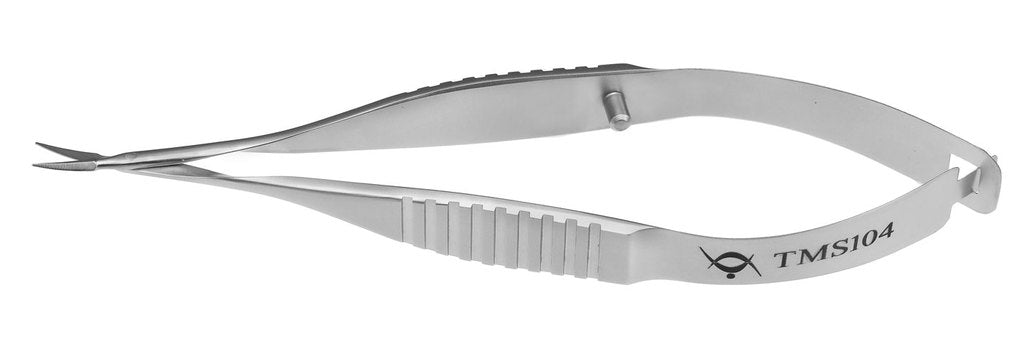 TMS104 Vannas Scissors Curved, Stainless Steel | Titan Medical Instruments