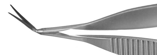 TMS105 Gills-Vannas Scissors Angled Up, Stainless Steel - Titan Medical Instruments