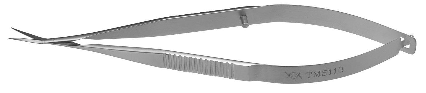 TMS113 Vannas Scissors Angled, Stainless Steel - Titan Medical Instruments