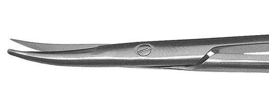 TMS606 Sharp/Blunt Tips Cosmetic Surgery Scissors Curved - Titan Medical Instruments
