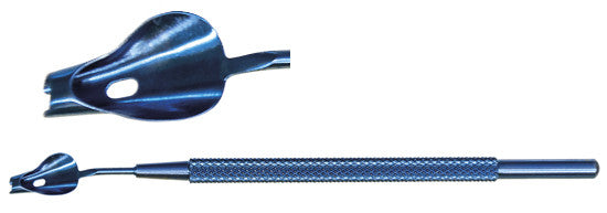 TMT120 DSAEK Busini Spatula-Guide For Corneal Endothelium Implantation - Titan Medical Instruments