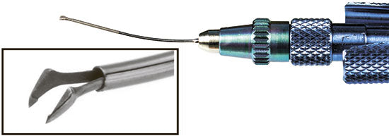 TMV103 Ikeda Micro Incision Capsulorhexis Forceps 23 Gauge - Titan Medical Instruments