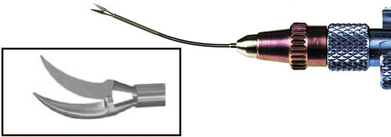 TMV245 23G Micro Incision Capsulotomy Scissors Left - Titan Medical Instruments